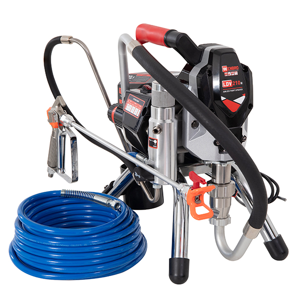 Wenbro Hire Electric Airless Paint Sprayer on a stand