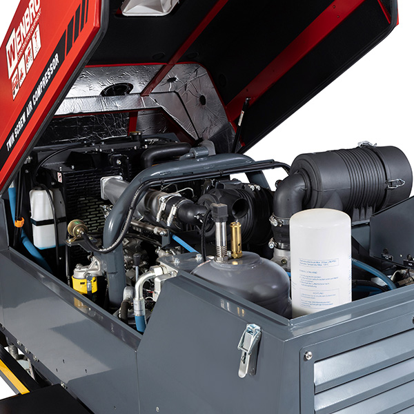 Air Compressor 200CFM Diesel Trailer View 04